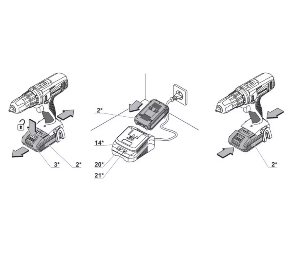 Шуруповерт аккумуляторный CROWN CT21091HX-2 BMC 20В 2Ач photo 7