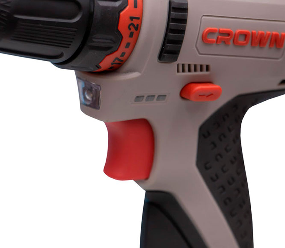 Шуруповерт аккумуляторный CROWN CT21072HX-2 BMC 12В 2Ач photo 3