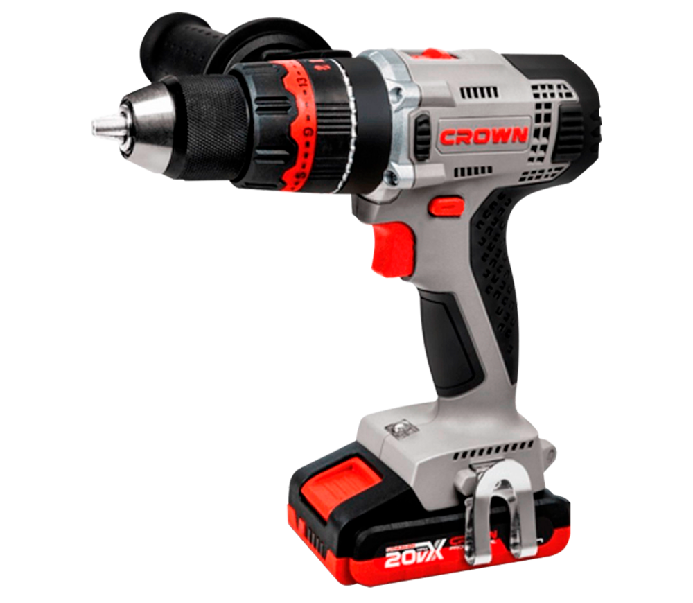 Mașină de înșurubat cu acumulator CROWN CT21075HMX-4 BMC 20V 2Ah photo