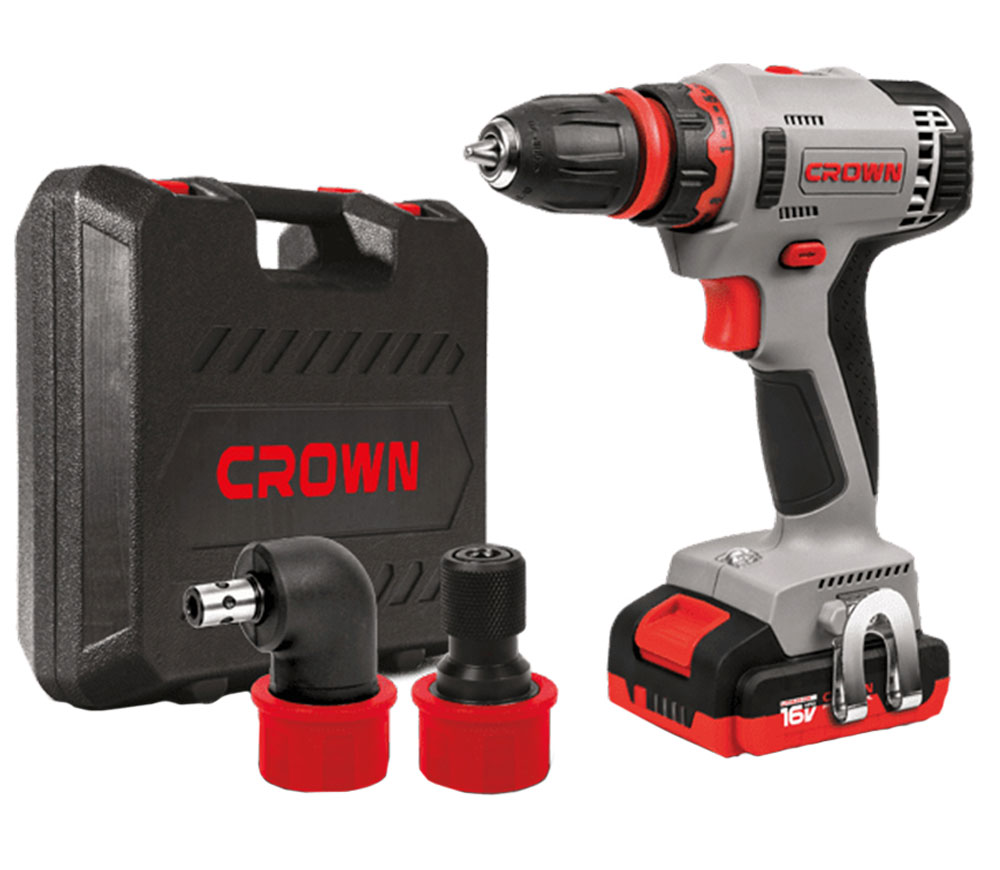 Шуруповерт аккумуляторный CROWN CT21082HQ-2 BMC 16В 2Ач photo 1