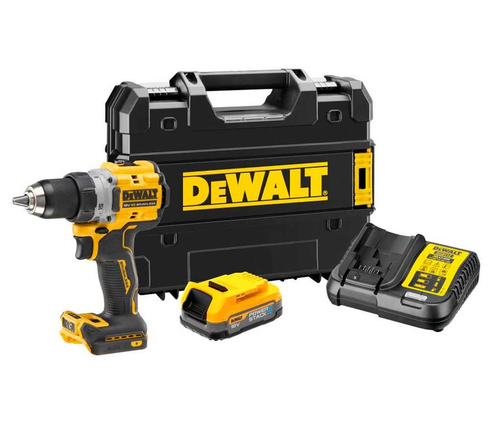 Шуруповерт аккумуляторный DEWALT DCD800E1T-QW 18В 1.7Ач photo 1