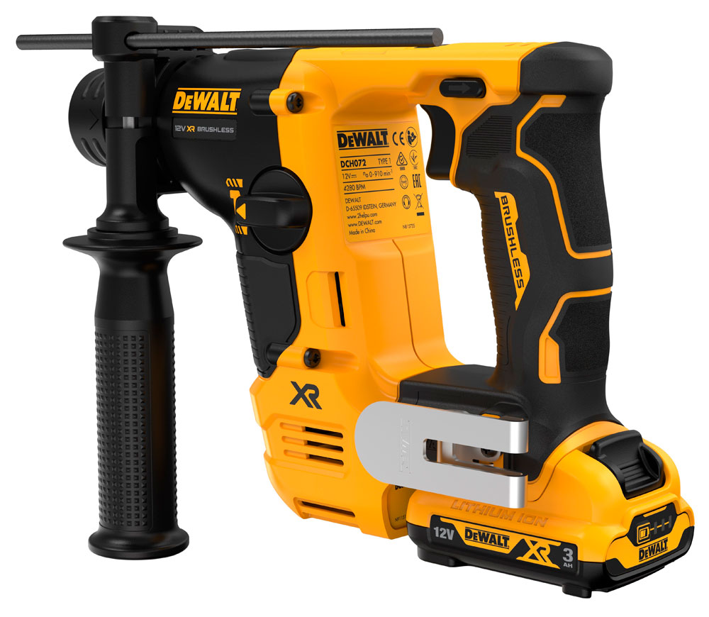 Перфоратор аккумуляторный DEWALT DCH072L2-QW 1.2Дж 12В 3Ач photo 0