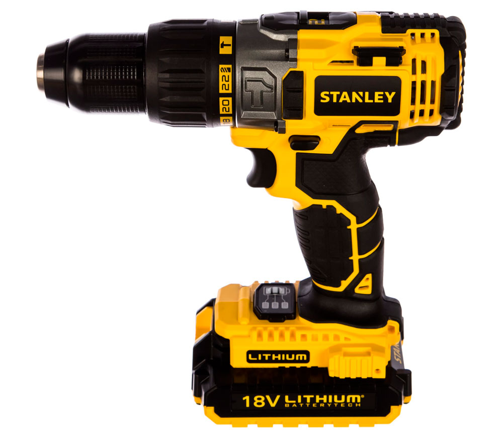 Mașină de înșurubat cu acumulator STANLEY SCD201D2K 18V 2.0Ah photo 1