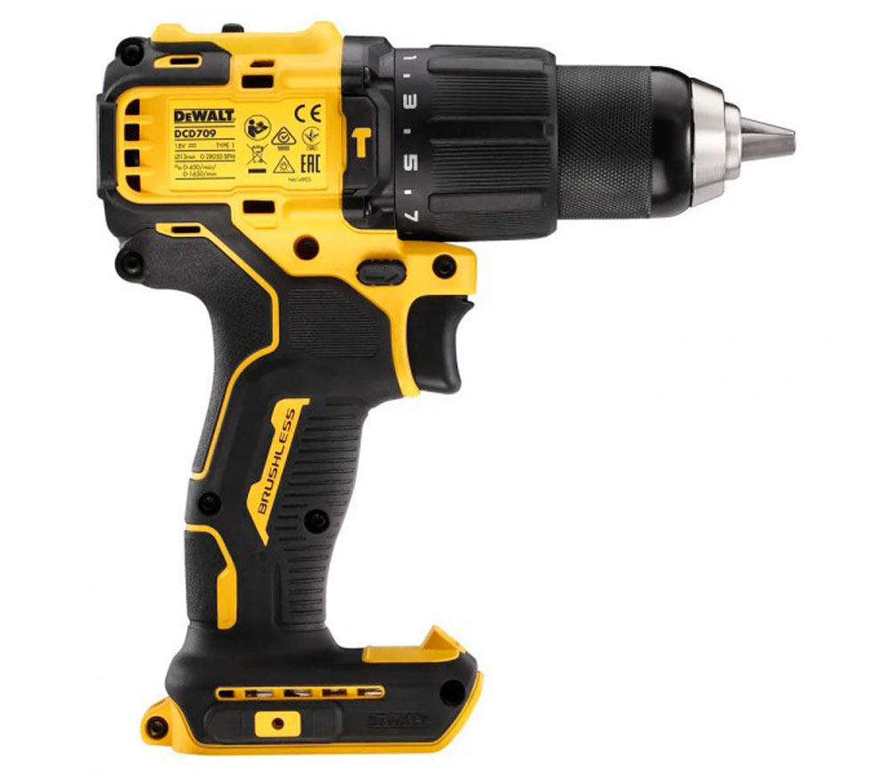 Шуруповерт аккумуляторный DEWALT DCD709N 18В (Без аккумулятора/Зарядное устройство) photo 0