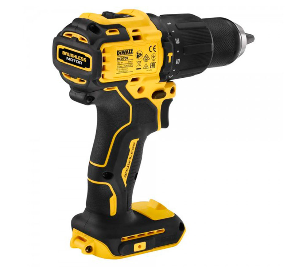 Шуруповерт аккумуляторный DEWALT DCD709N 18В (Без аккумулятора/Зарядное устройство) photo 2