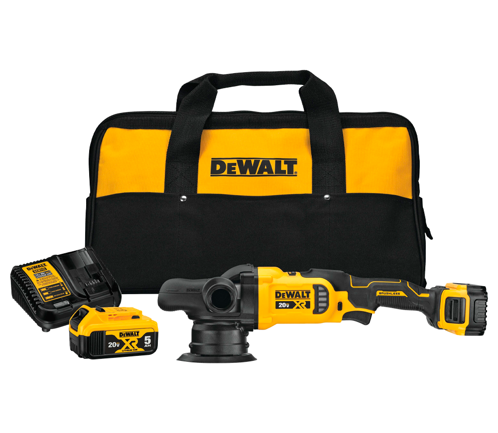 Полировальная машина аккумуляторная DEWALT DCM848P2 125мм 18В 5Ач photo