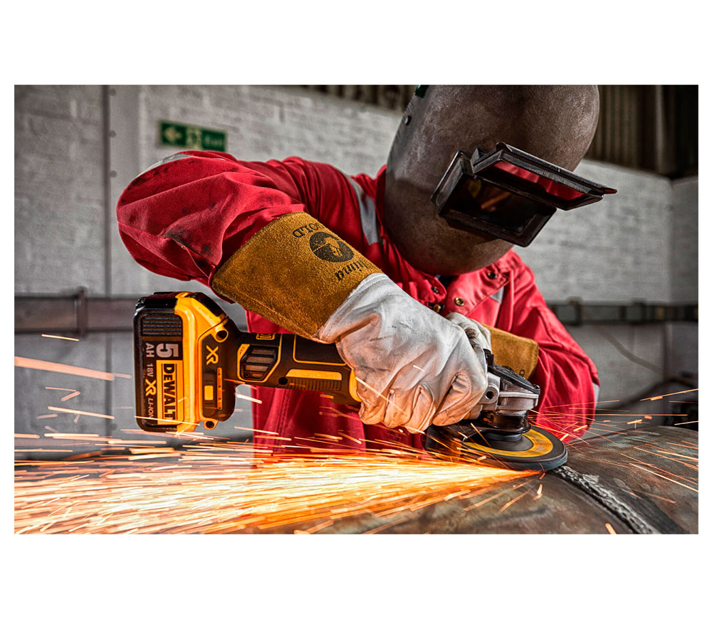 Угловая шлифмашина аккумуляторная DEWALT DCG405P3 125мм 18В 5Ач photo 6
