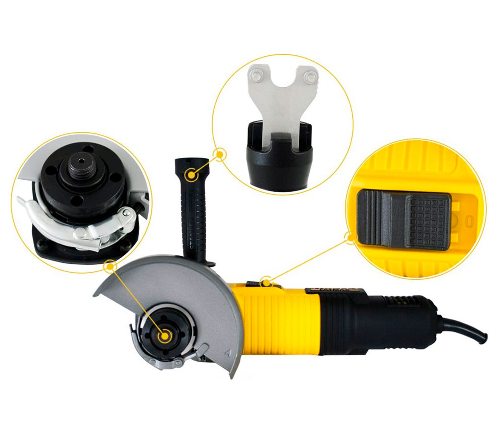 Угловая шлифмашина STANLEY FMEG220-QS 850вт 125мм photo 1