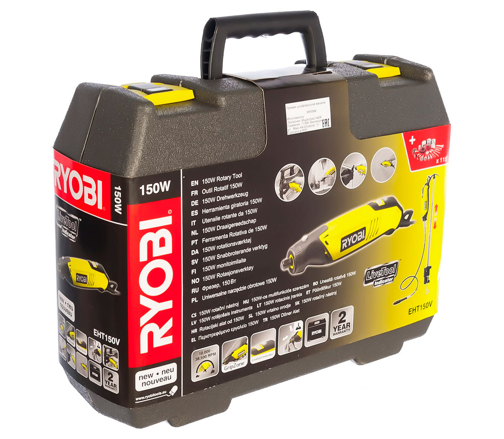Шлифмашина прямая Ryobi EHT150V 150вт photo 11