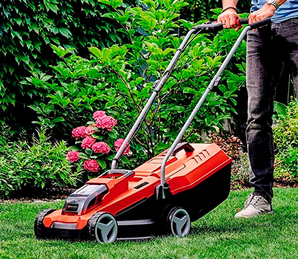Газонокосилка аккумуляторная (без аккумуляторов) EINHELL GE-CM 18/32 Li 18V PXC SOLO 320мм 18В photo 4