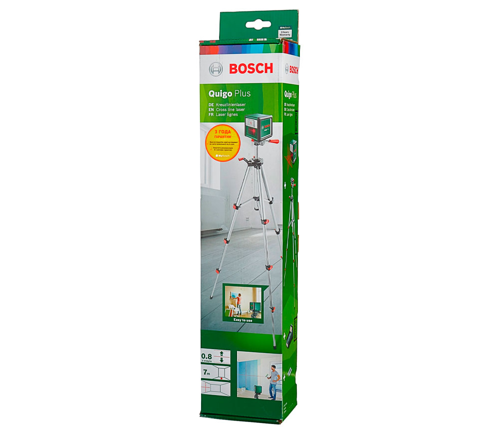 Лазерный уровень BOSCH Quigo Plus 2луча 10m photo 8