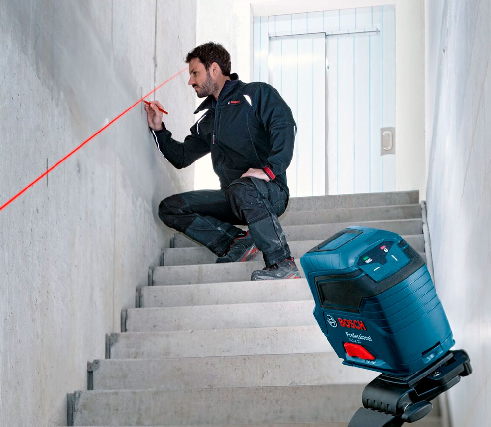 Nivelă cu laser BOSCH GLL 2-10 2fascicole 10m photo 6