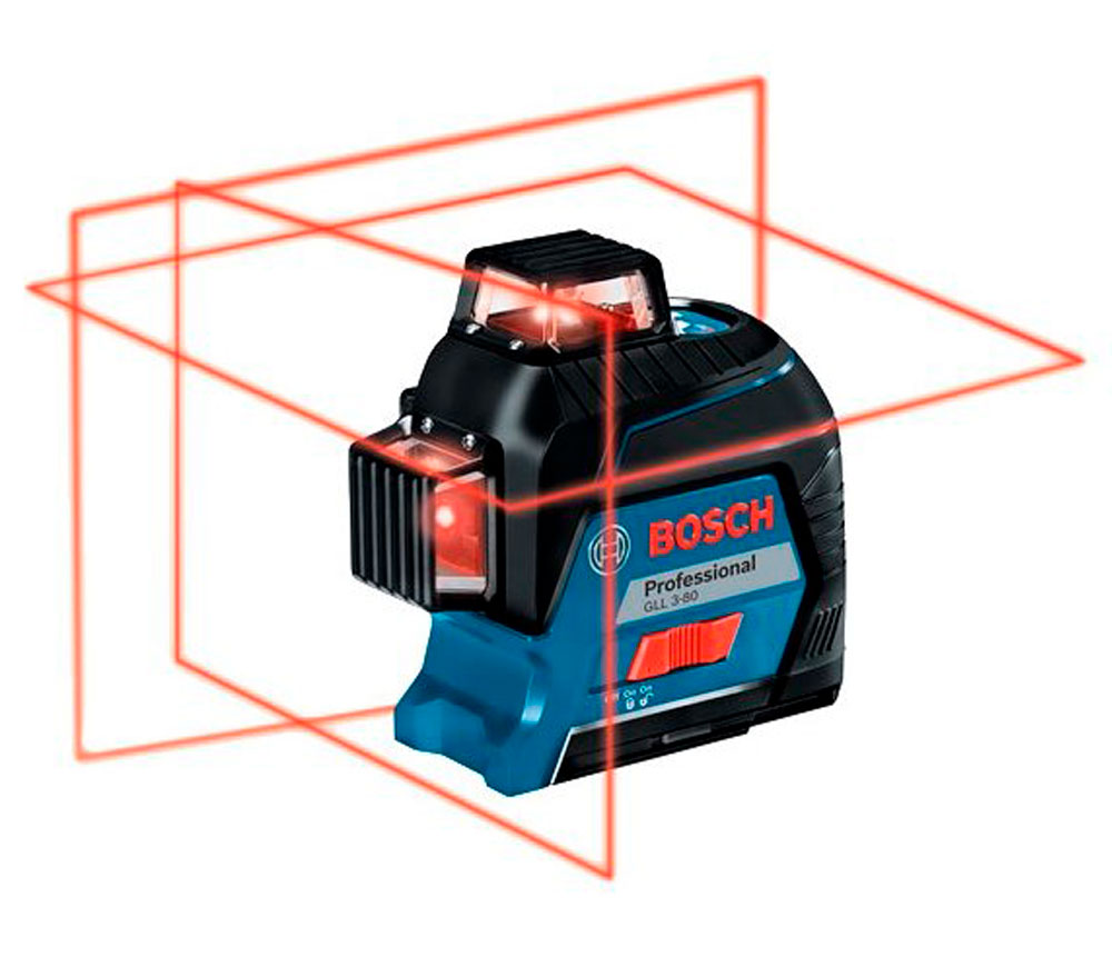 Лазерный уровень BOSCH GLL 3-80 3луча 80m photo 2