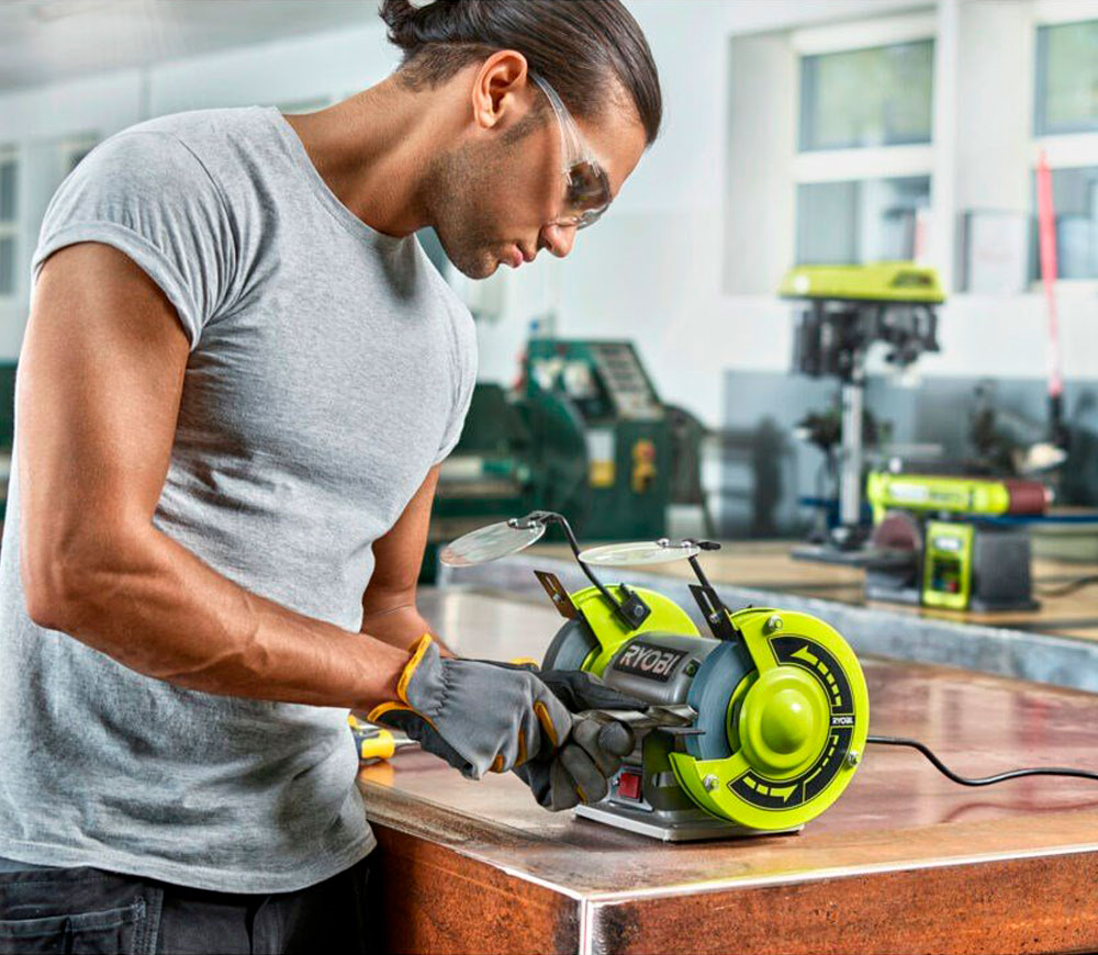 Точильный станок Ryobi RBG6G1 250вт 150мм photo 3