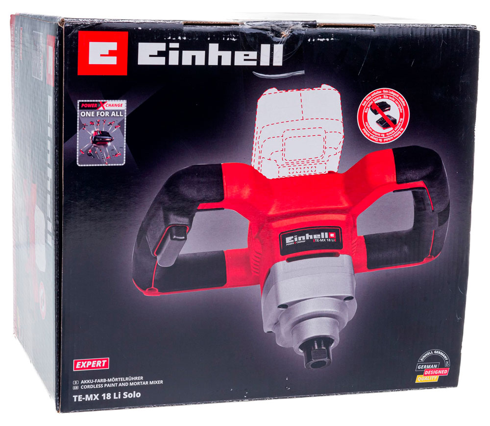 Миксер строительный  аккумуляторный (без аккумуляторов) EINHELL TE-MX 18Li XPWR SOLO 18В photo 8