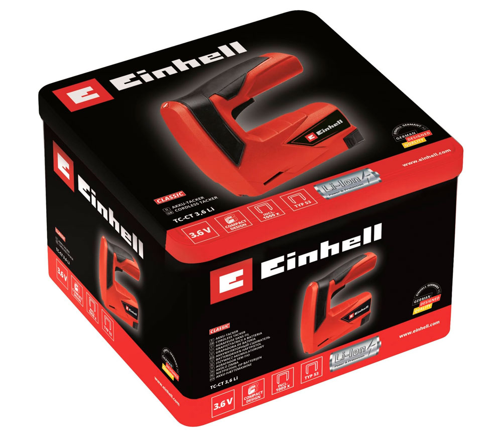 Степлер аккумуляторный EINHELL TC-CT (42.578.80) 30уд/мин 3.6В 1.3Ач photo 5