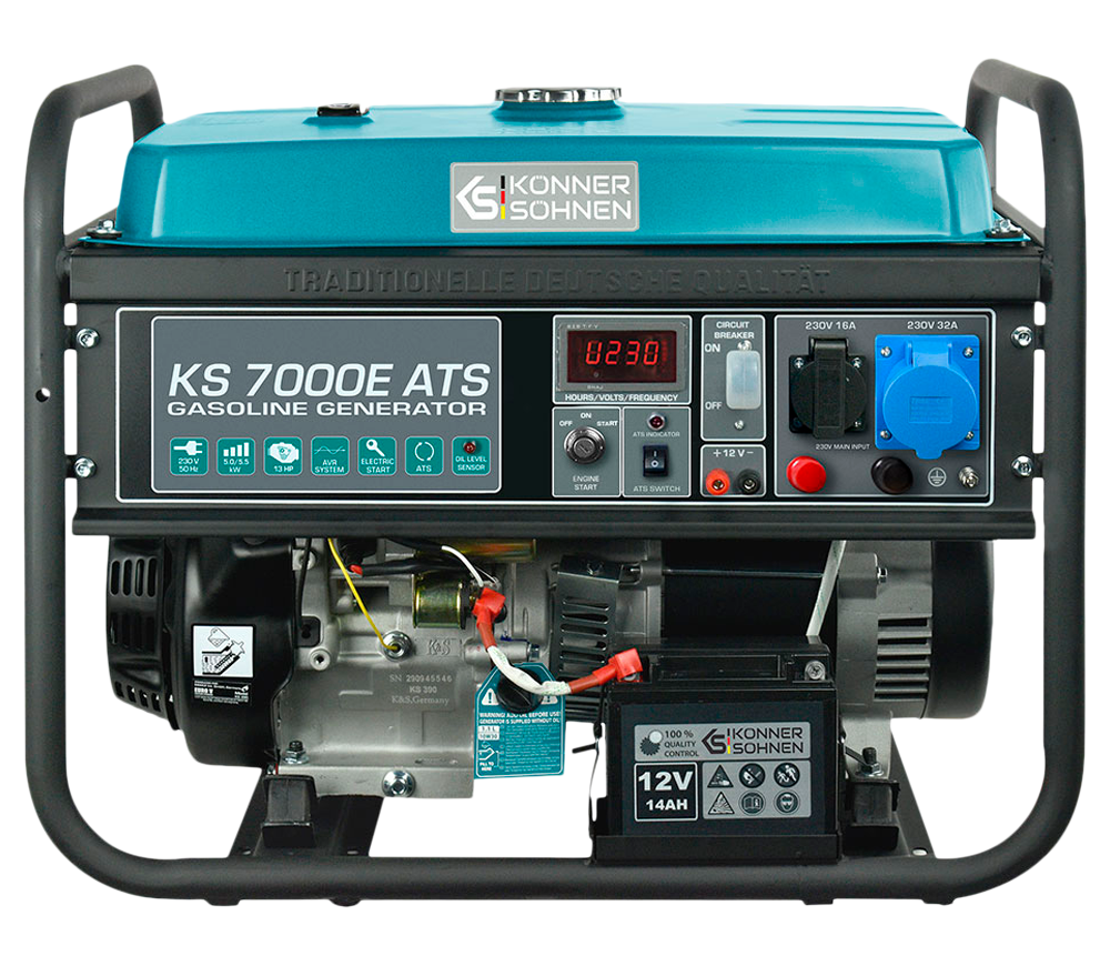 Электрогенератор Könner&Söhnen KS 7000E 5.5квт Бензин AVR photo
