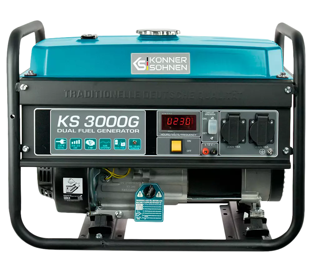 Generator electric Könner&Söhnen KS 3000G 3kw Gaz/Benzină AVR photo