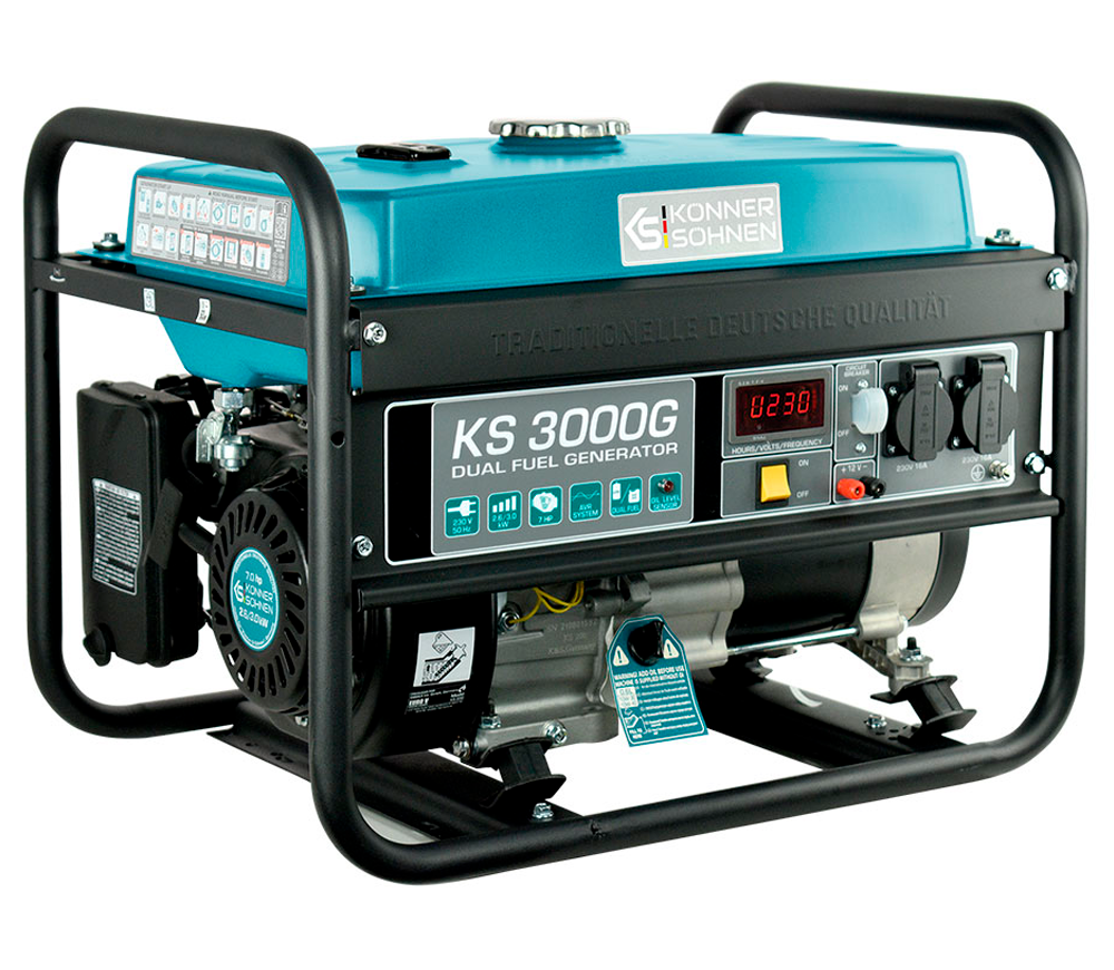 Электрогенератор Könner&Söhnen KS 3000G 3квт Газ/Бензин AVR photo 1