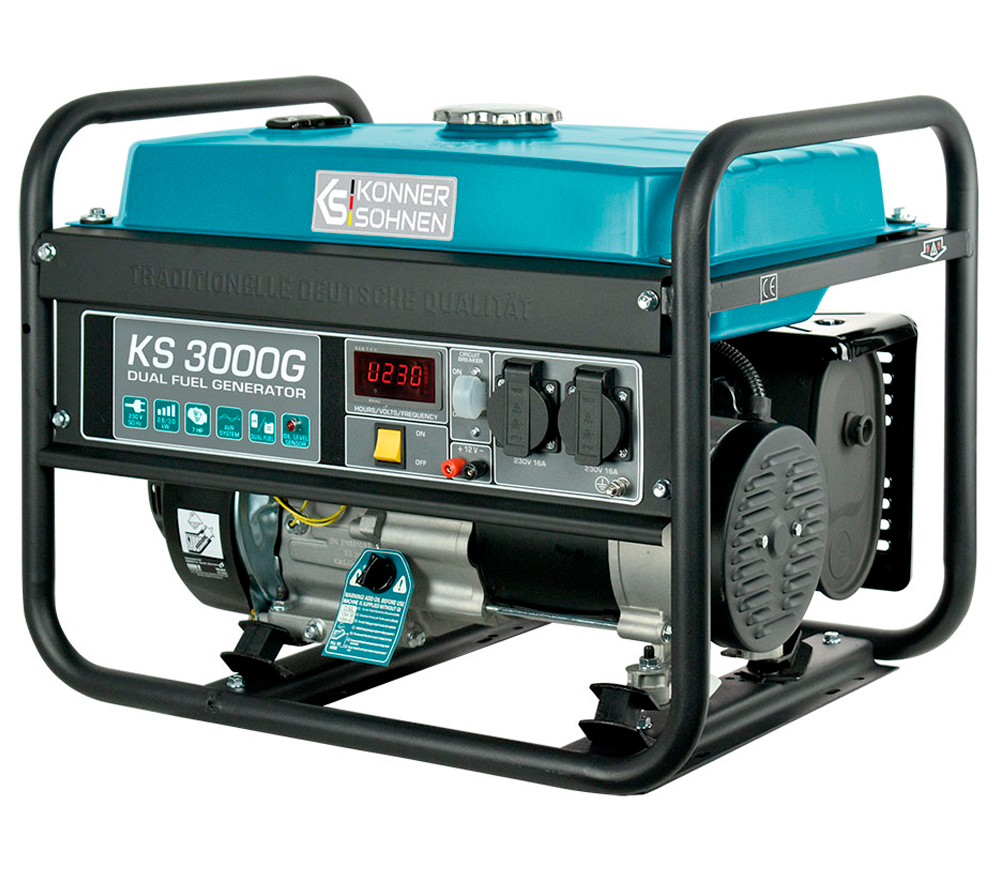 Электрогенератор Könner&Söhnen KS 3000G 3квт Газ/Бензин AVR photo 2