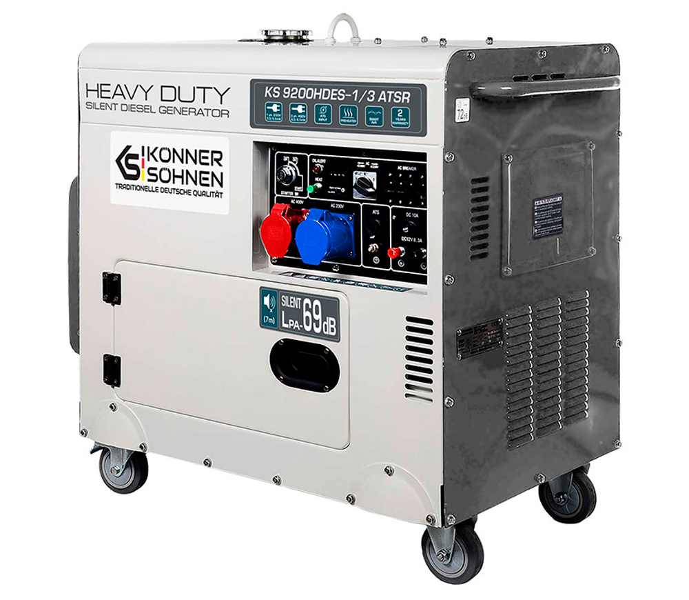 Generator electric Könner&Söhnen KS 9200HDES-1/3 ATSR 7.5kw Motorină AVR photo 1