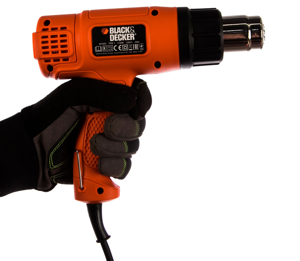 Фен строительный Black&Decker KX1650 1750вт 600°C photo 4