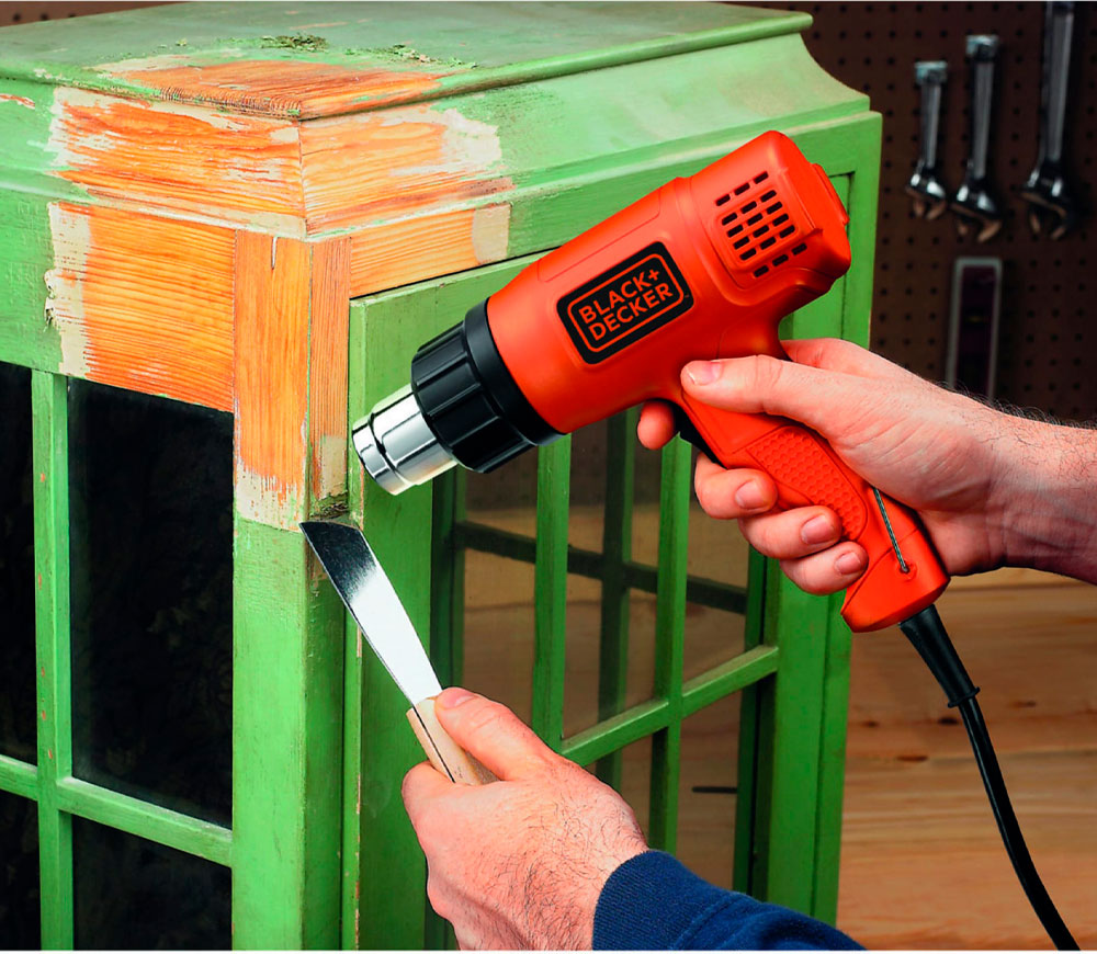 Фен строительный Black&Decker KX1650 1750вт 600°C photo 5