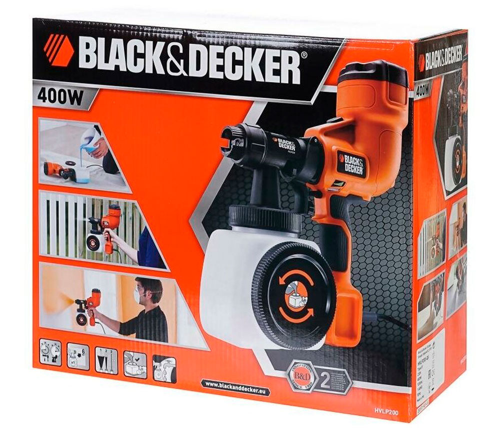 Краскопульт BLACK&DECKER HVLP200 400вт photo 9
