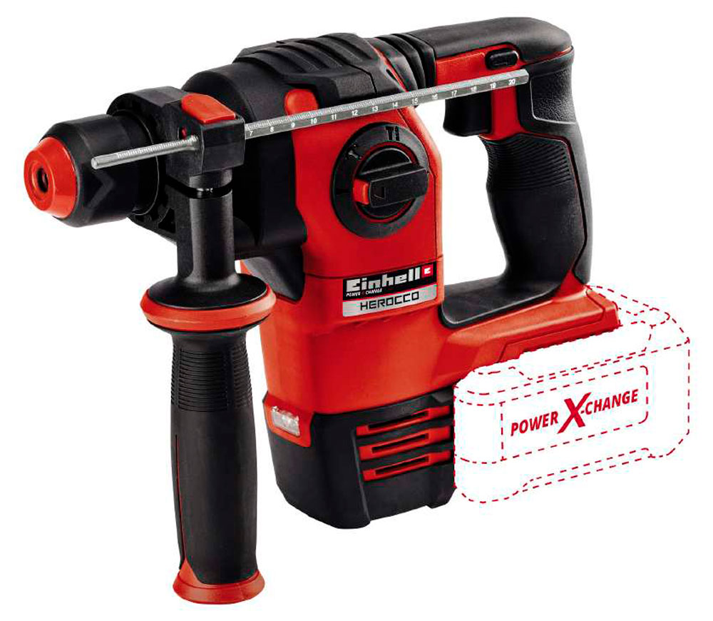 Перфоратор аккумуляторный (без аккумуляторов) EINHELL HEROCCO XPWR SOLO 18 2.2Дж 18В photo 0