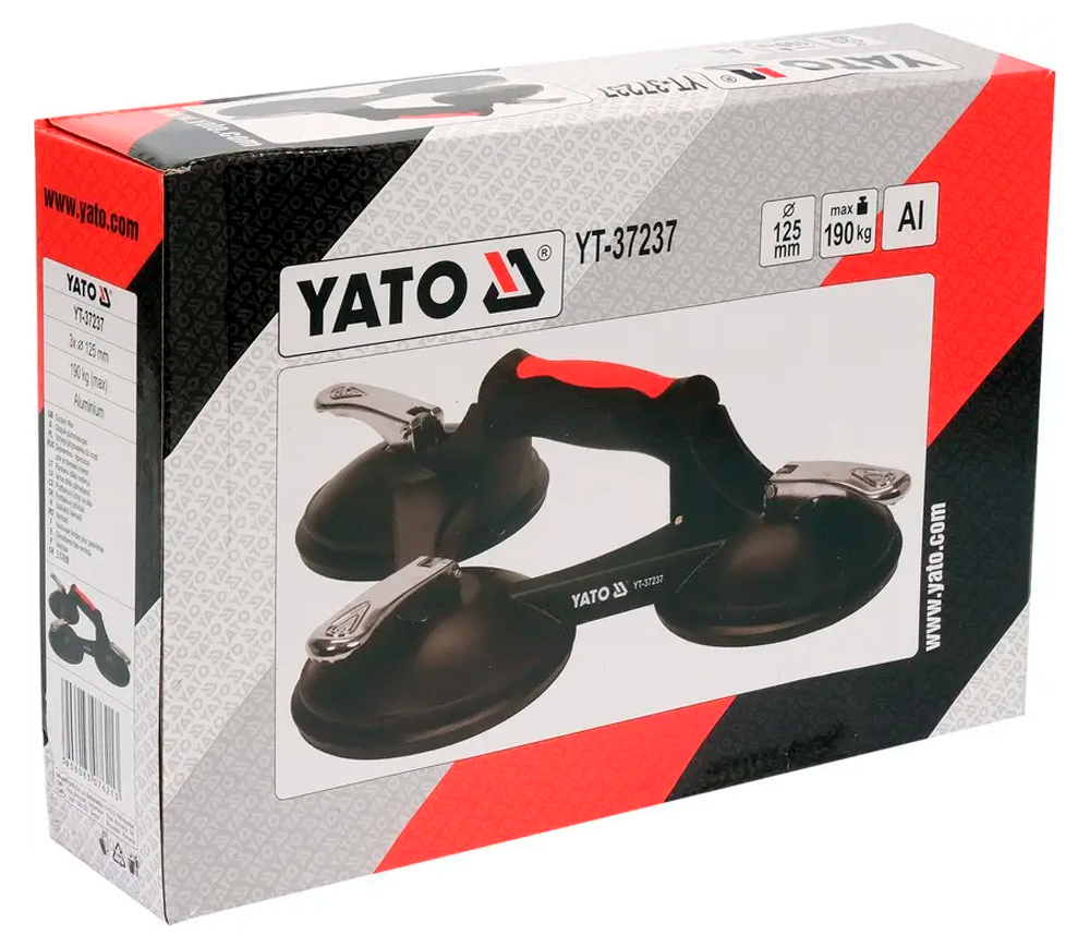 Присоска вакуумная YATO YT37237 125мм 190kg photo 1