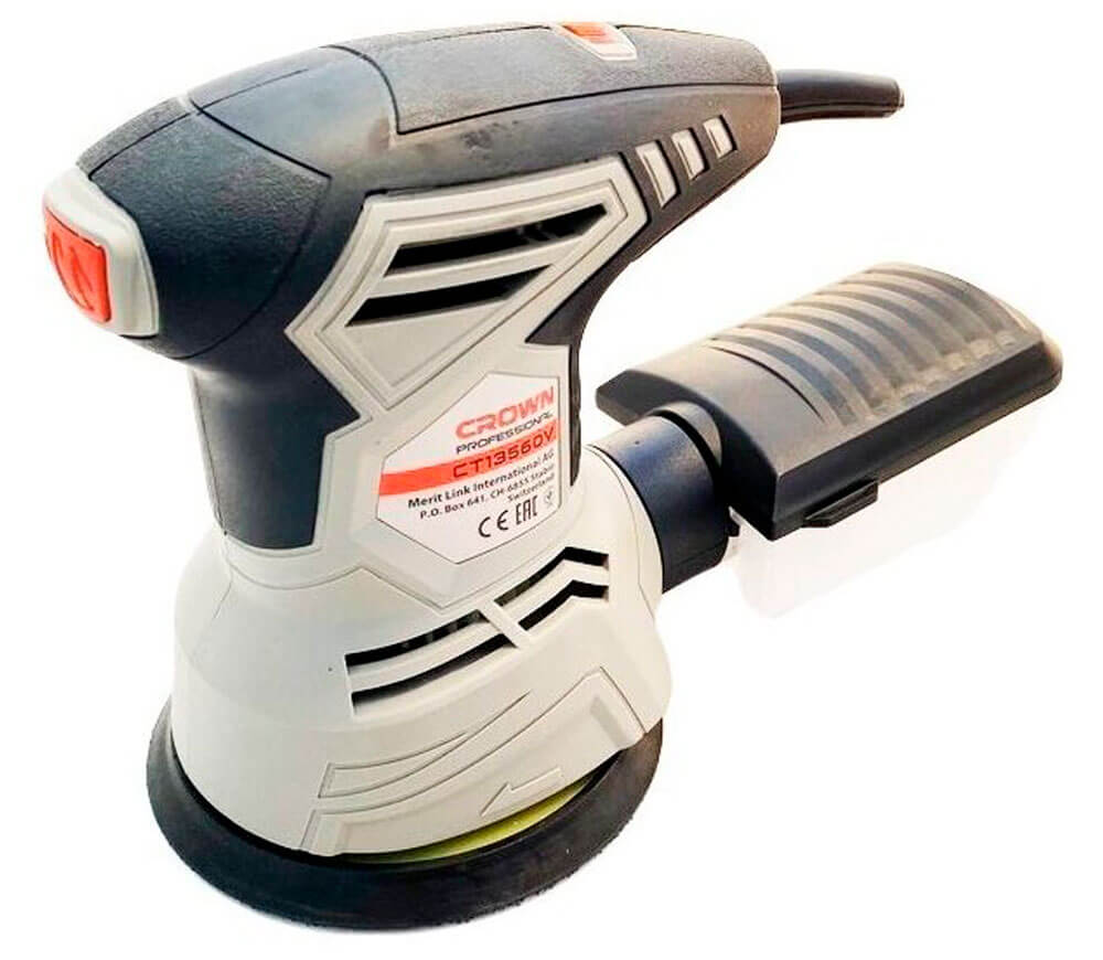 Шлифмашина эксцентриковая CROWN CT13560V 300вт 125мм photo 1