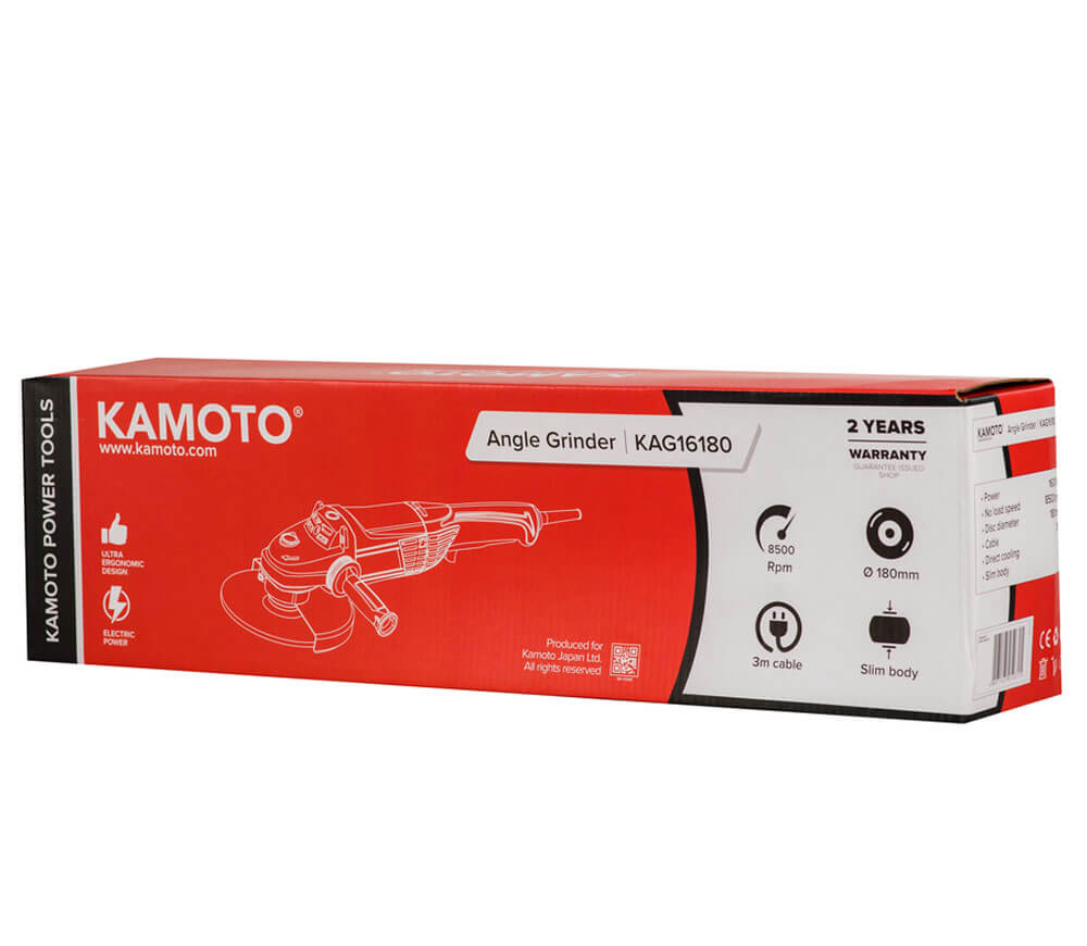 Угловая шлифмашина KAMOTO KAG16180 1600вт 180мм photo 5