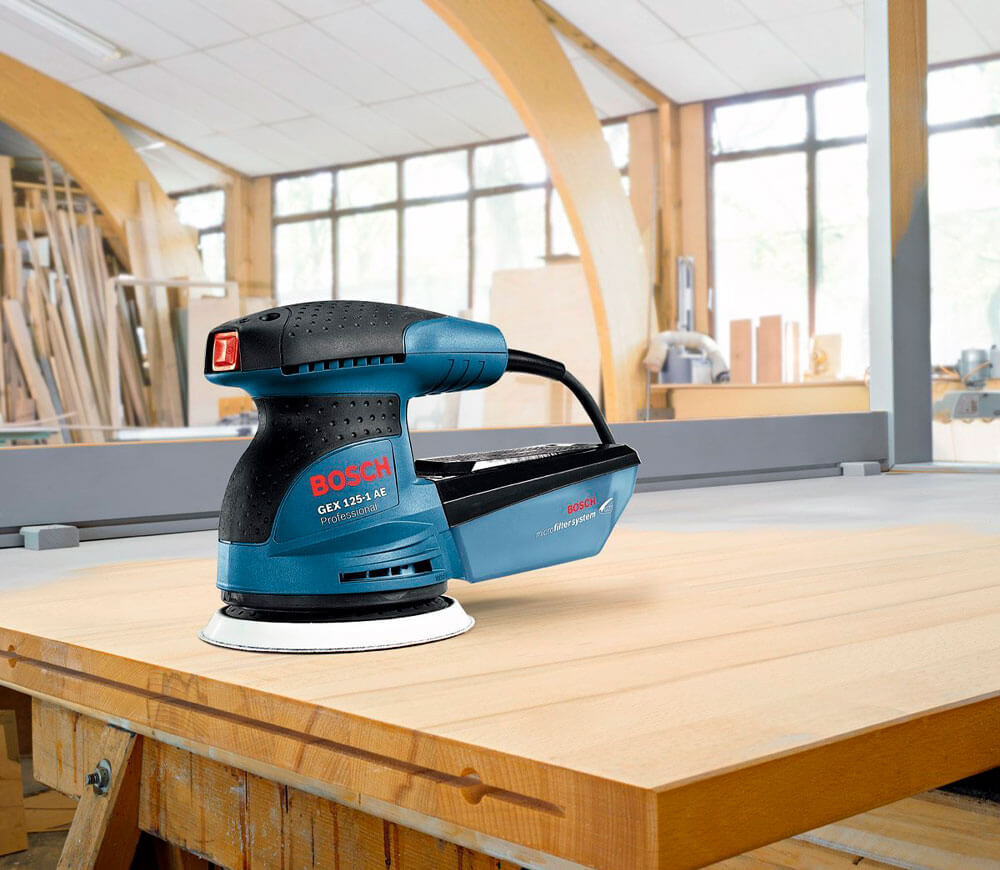 Mașină de șlefuit excentrică BOSCH GEX125-1AE 250w 125mm photo 10