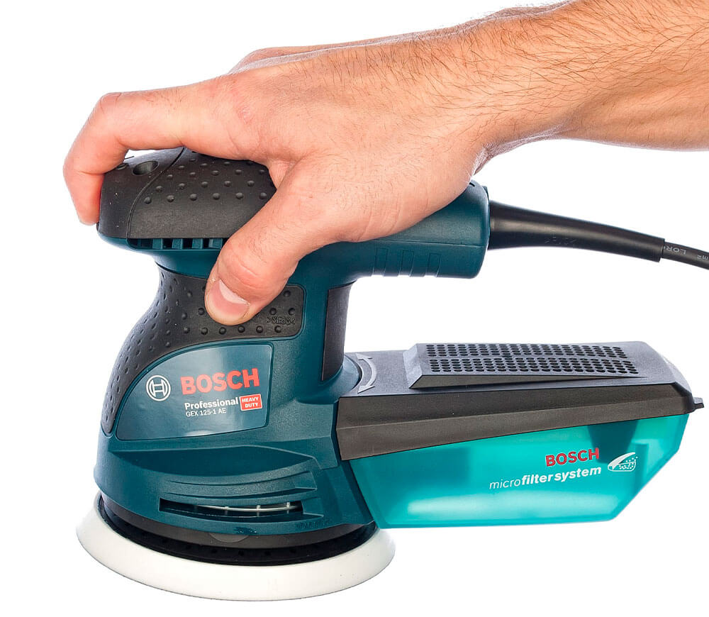 Mașină de șlefuit excentrică BOSCH GEX125-1AE 250w 125mm photo 5