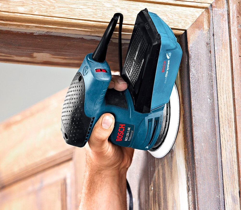 Mașină de șlefuit excentrică BOSCH GEX125-1AE 250w 125mm photo 7