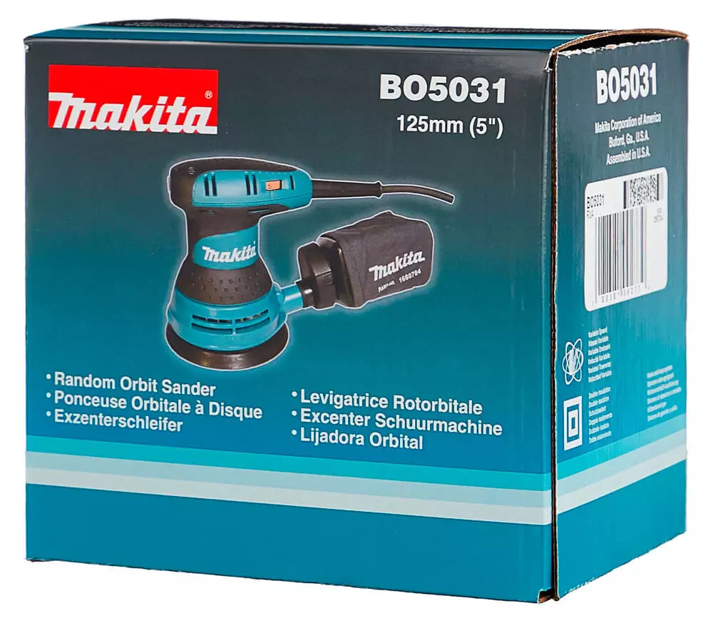 Mașină de șlefuit excentrică MAKITA BO5031 300w 125mm photo 9