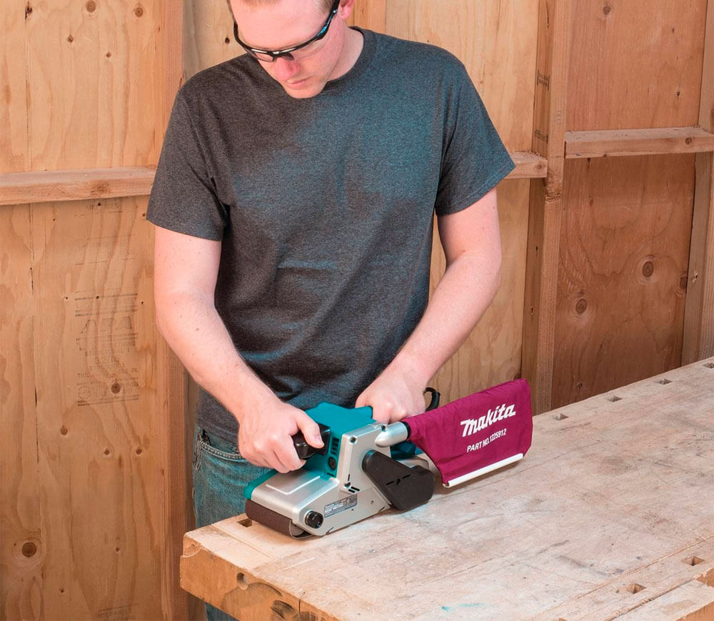 Шлифмашина ленточная MAKITA 9404 1010вт 100 мм photo 8
