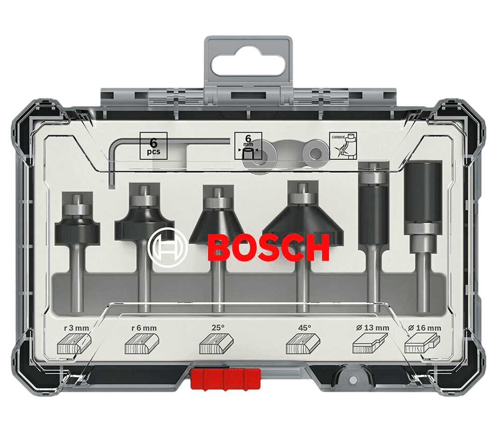 Набор фрез по дереву Bosch 2607017468 Ø6 мм photo