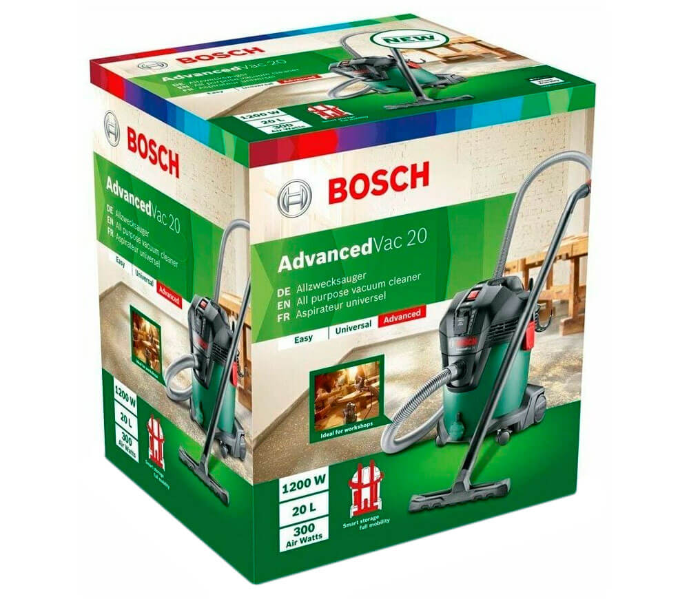 Пылесос промышленный BOSCH AdvancedVac 20 1200вт 260мбар 20л photo 6