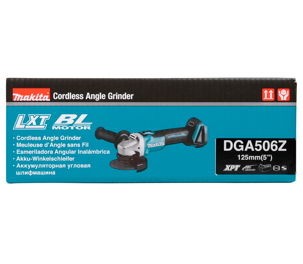 Угловая шлифмашина аккумуляторная (без аккумуляторов) MAKITA DGA506Z 125мм 18В photo 4