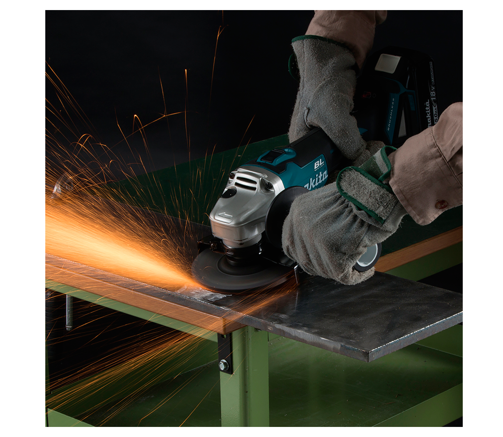 Угловая шлифмашина аккумуляторная (без аккумуляторов) MAKITA DGA506Z 125мм 18В photo 2