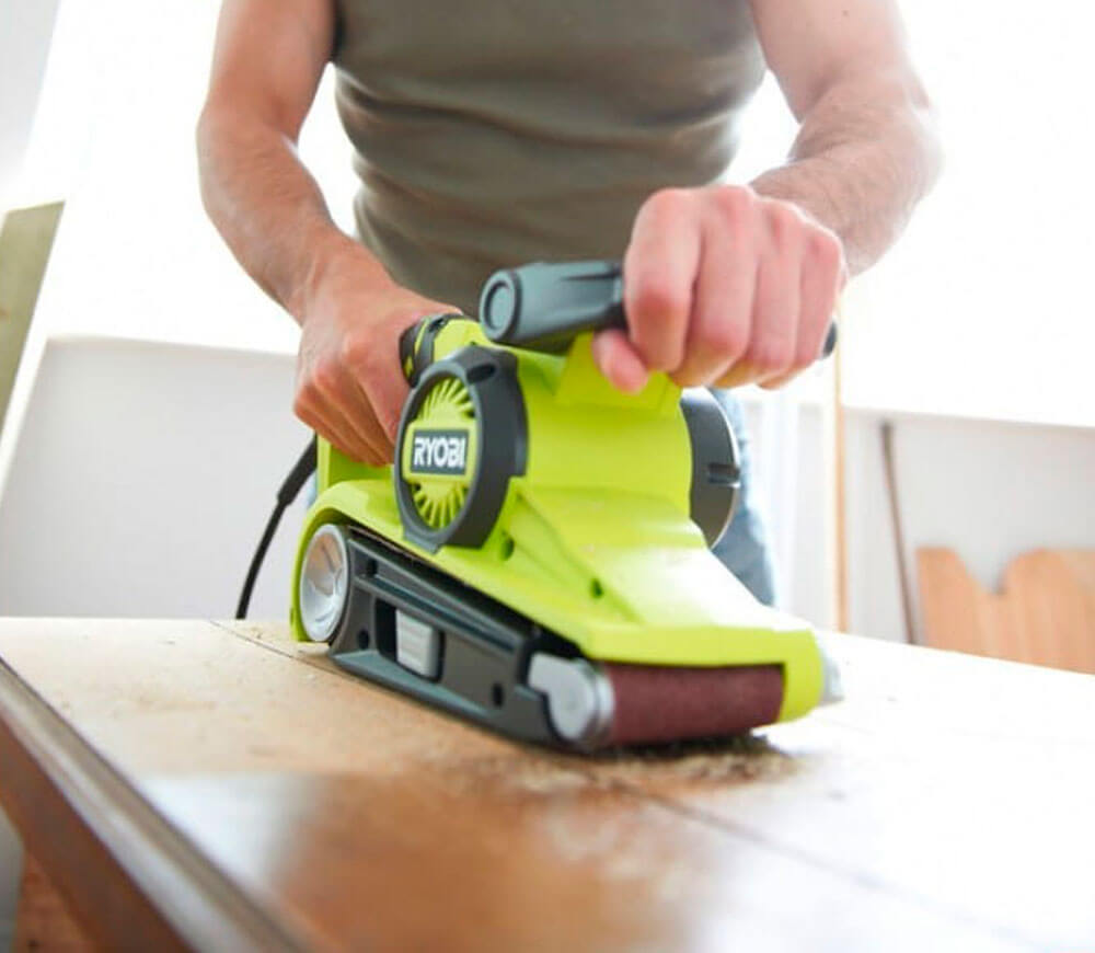 Шлифмашина ленточная RYOBI EBS800 800вт 76 мм photo 9
