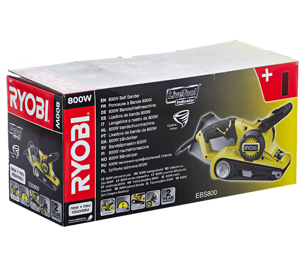 Шлифмашина ленточная RYOBI EBS800 800вт 76 мм photo 10