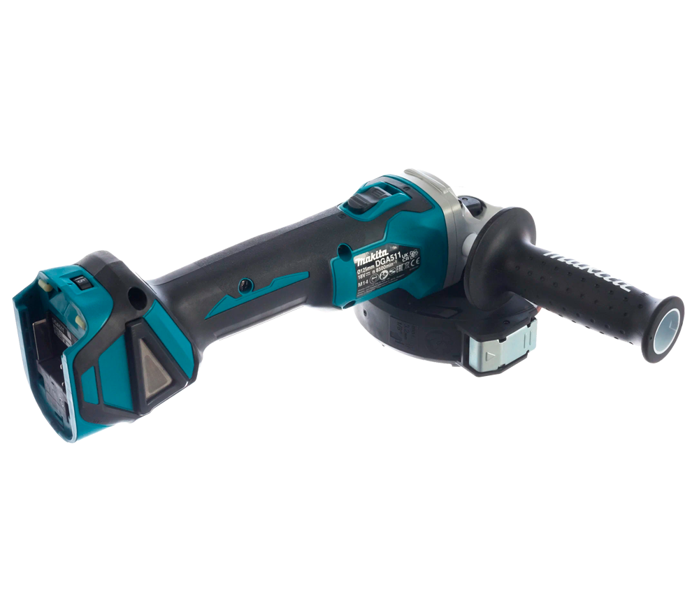 Угловая шлифмашина аккумуляторная (без аккумуляторов) MAKITA DGA511Z 125мм 18В photo 2