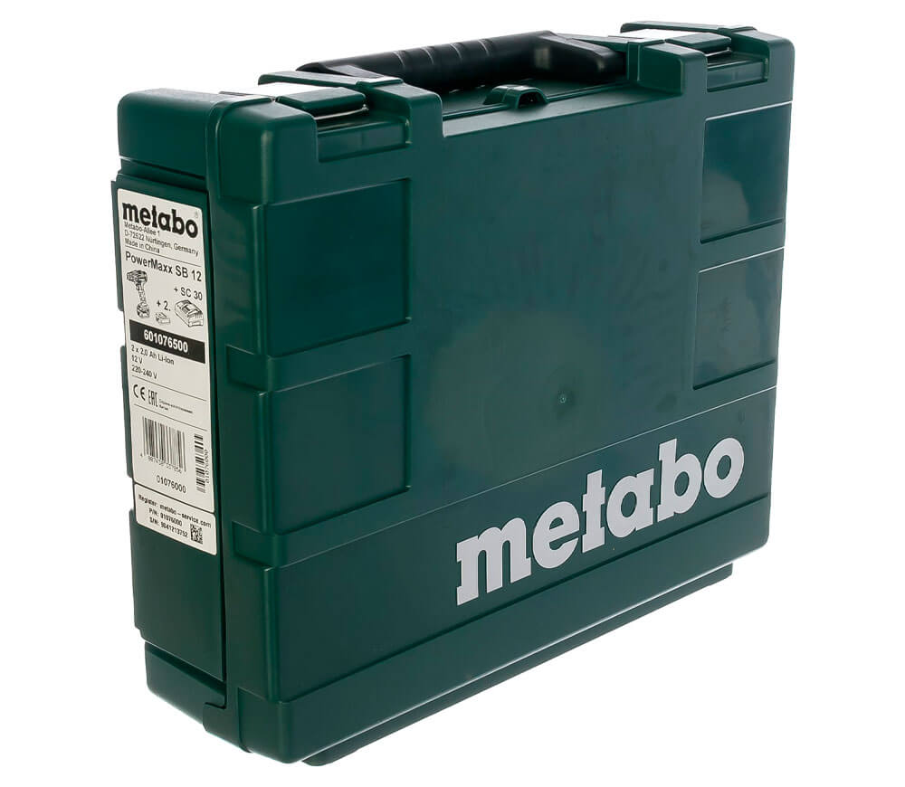 Шуруповерт аккумуляторный METABO PowerMaxx SB12 (601076500) 12В 2Ач photo 7