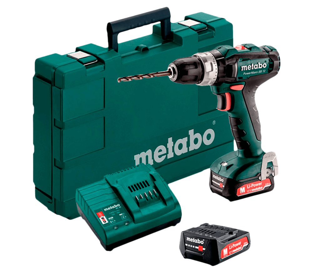 Шуруповерт аккумуляторный METABO PowerMaxx SB12 (601076500) 12В 2Ач photo