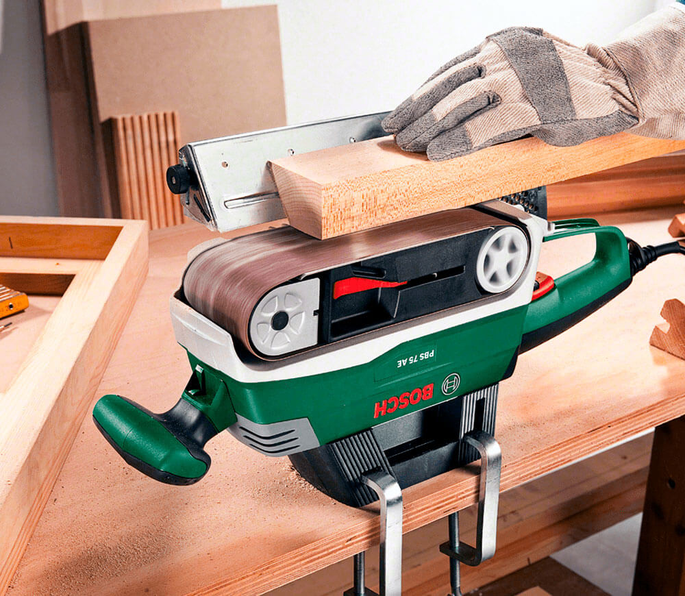 Шлифмашина ленточная BOSCH PBS75A 710вт 76 мм photo 8