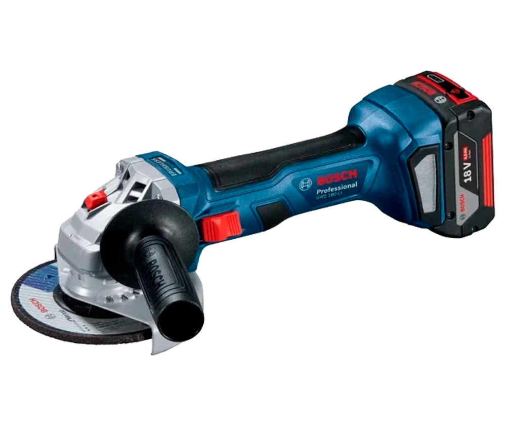 Угловая шлифмашина аккумуляторная (без аккумуляторов) BOSCH GWS 180-Li 120мм 18В photo