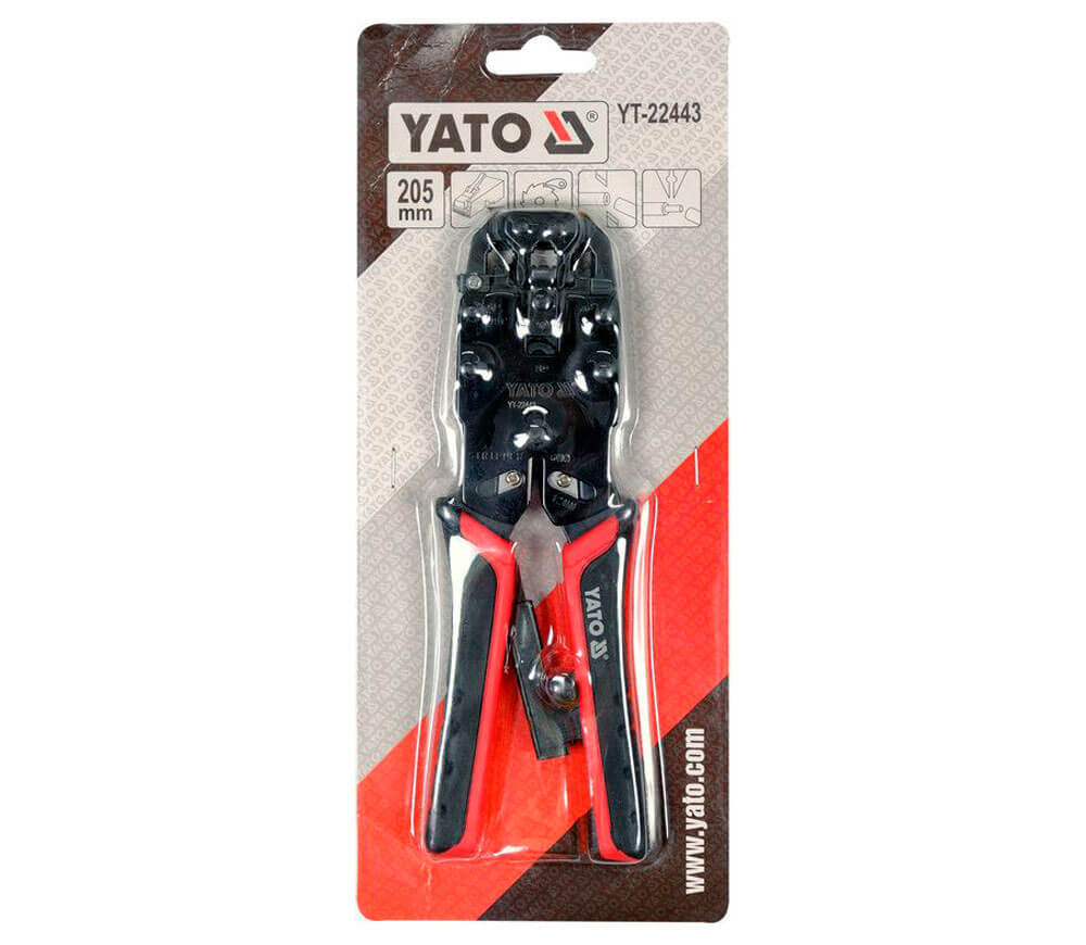 Клещи обжимные YATO YT22443 RJ10/ RJ11/ RJ12/ RJ45 photo 2
