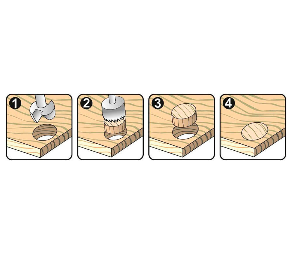 Set 10 freze pe lemn YATO  YT33837 Ø8 mm photo 4